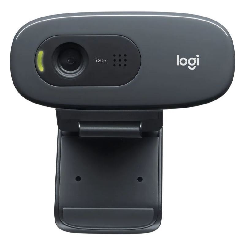 Webcam HD Logitech C270 com imagem clara em 720p e microfone embutido