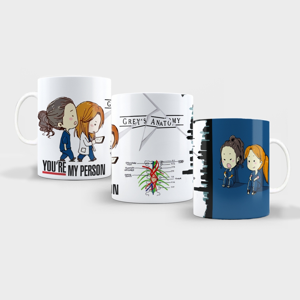 Caneca Greys Anatomy Cristina Yang Derek You Are My Person Com Nome