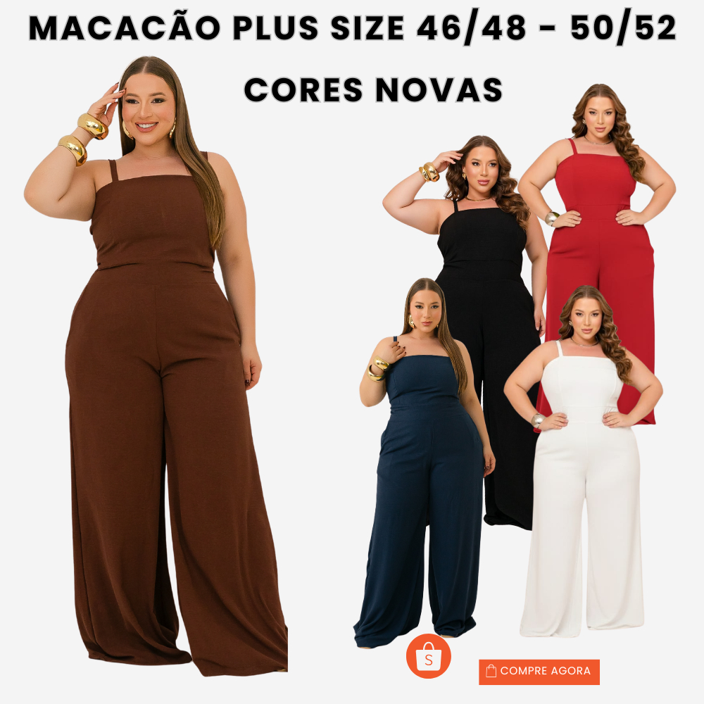 Macacão Plus Size Longo Elegante Dunna Forrado Chique e Sofisticado