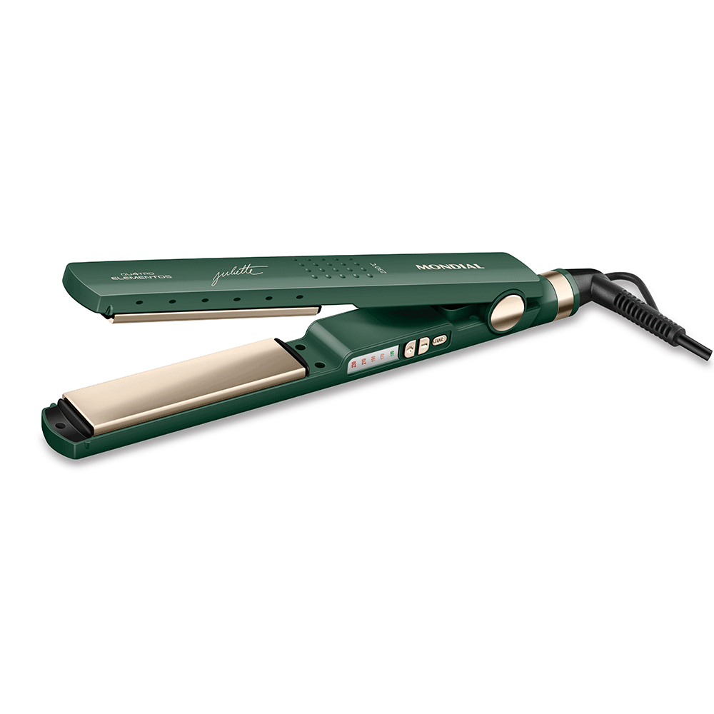 Prancha Alisadora By Juliette Mondial, 60W - P-JU, Verde Bivolt