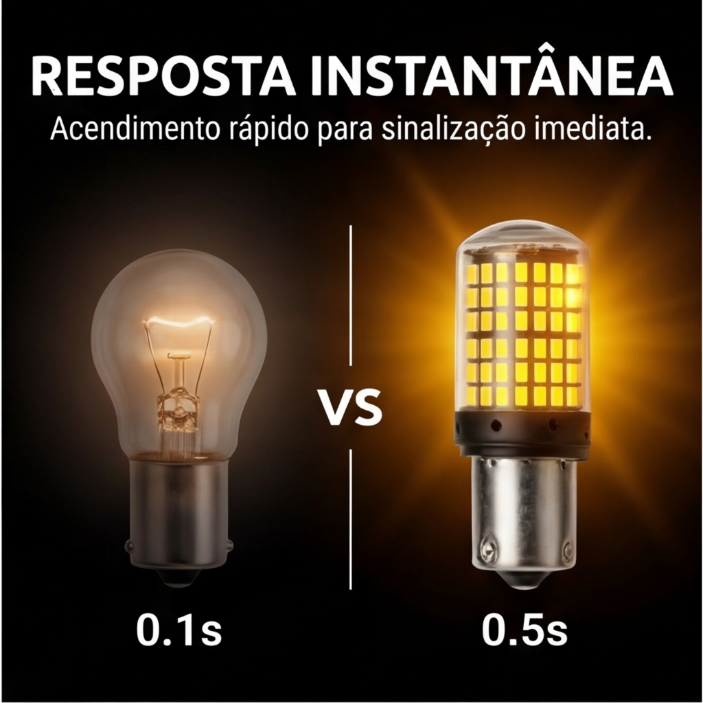 Kit Luz Piscante LED Para Carro canbus 150leds P21w bau15s 1156 BA15S Lâmpada De Sinal