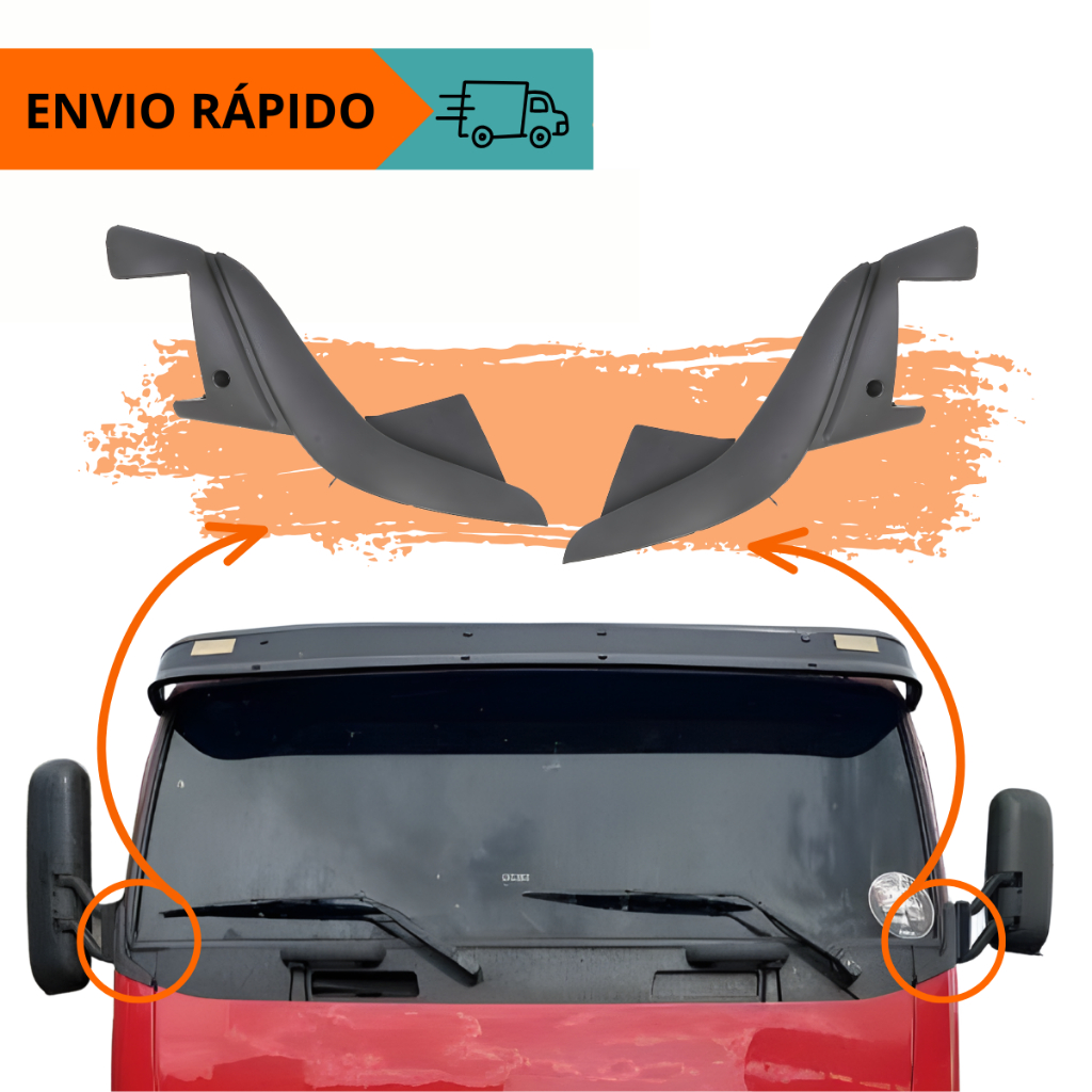 Par Acabamento Espelho Retrovisor Volvo Fh12 Fm12 Fmx  2005 2006 2007 2008 2009 2010 em Oferta na Shopee