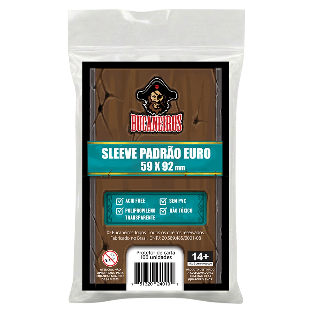 SLEEVE EURO (59x92) - Bucaneiros em Oferta na Shopee