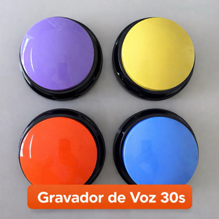 Botão De Gravador De Voz 30s | Comunicação Alternativa | Treino De Comunicação em Oferta na Shopee