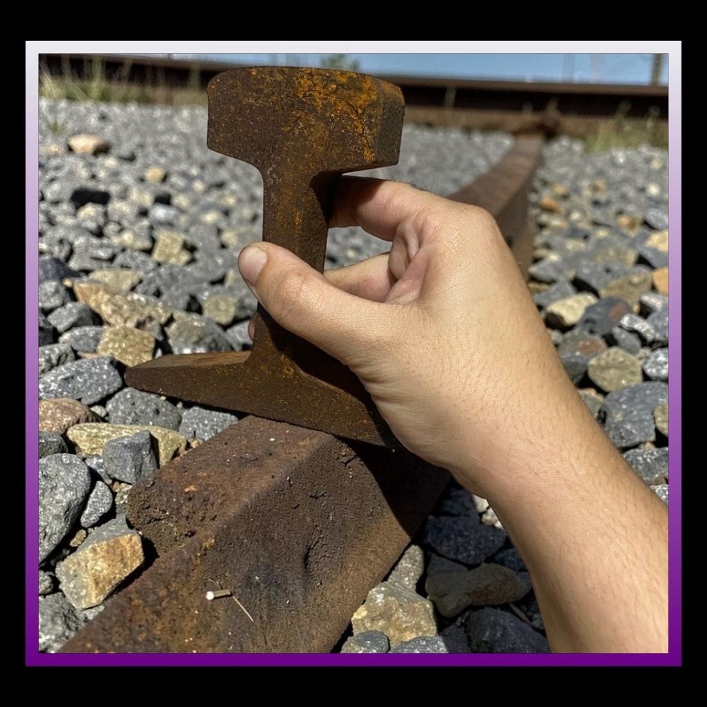 Detalhes do Trilho de Trem Original para Firmeza de Ogum Ferro Sagrado Umbanda e Candomblé Proteção Espiritual
