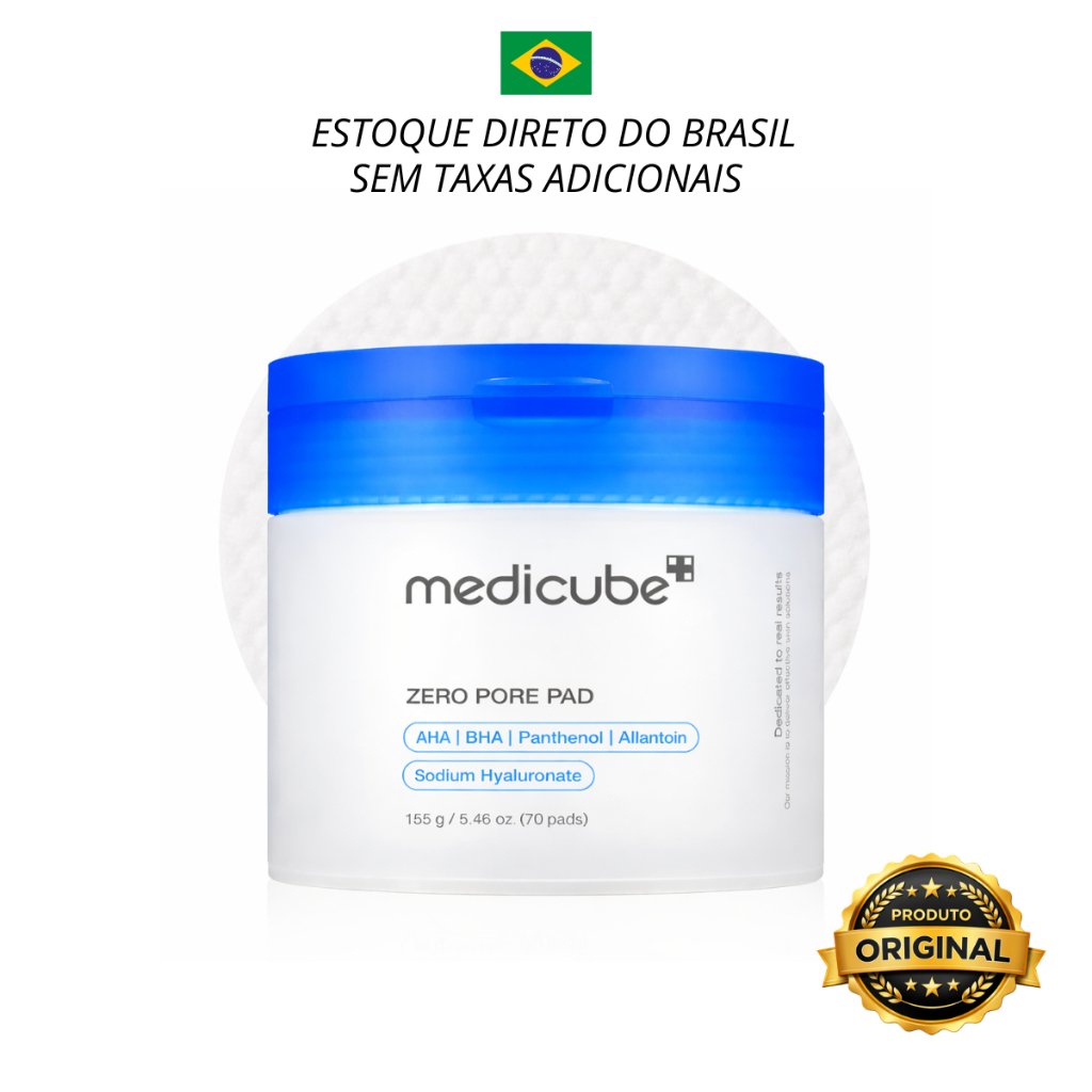 Medicube Zero Pore Pad 2.0 70 Almofadas Tônicas Faciais Todo Tipo de Pele Dia/Noite