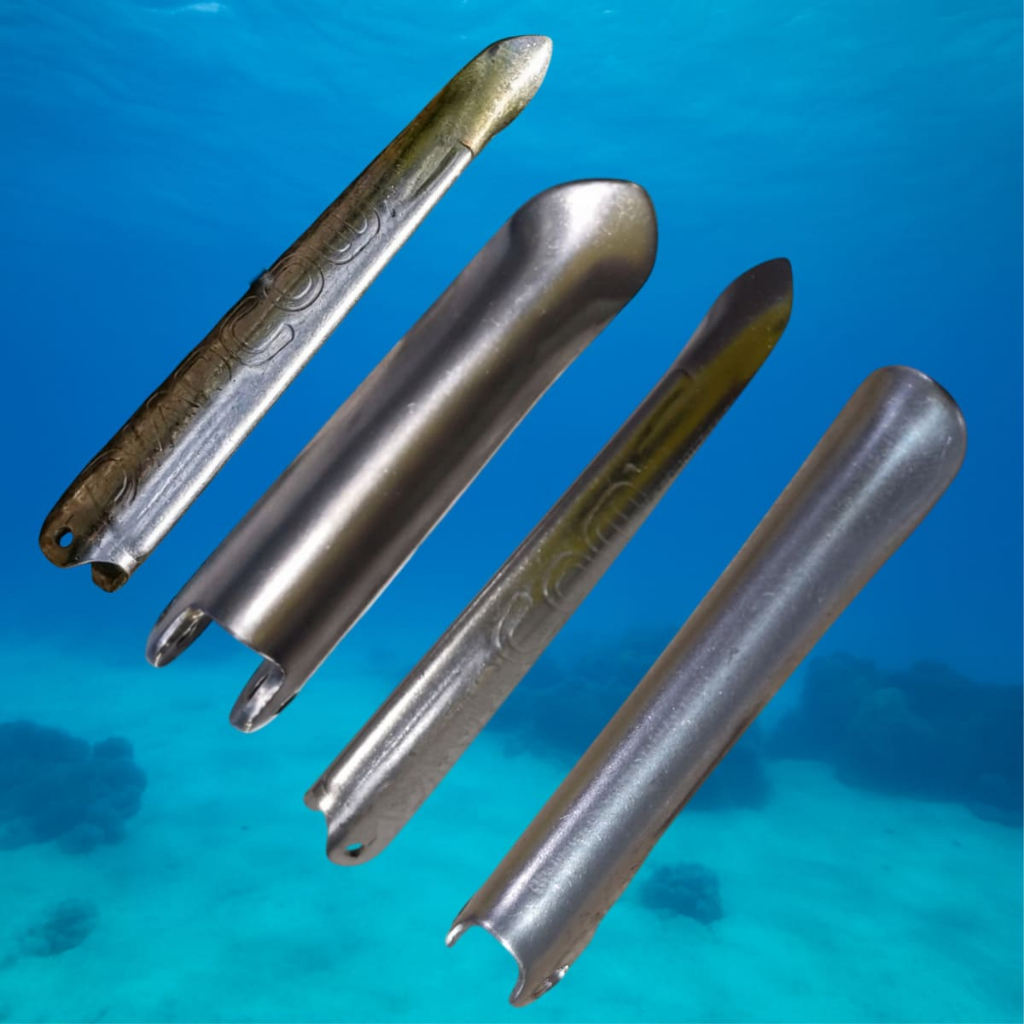 Barbela Inox Longa 6, 7, 8.5 e 7-1.2 mm reforçada DiveCom c/ pino p/ Arpão apneia mergulho pesca sub