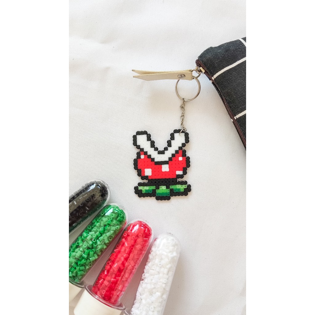 CHAVEIRO PIRANHA PLANT SUPER MARIO NERD GEEK GAMER PIXEL ART
