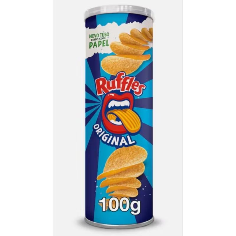 salgadinho Ruffles original 100g kit com 3 unidades