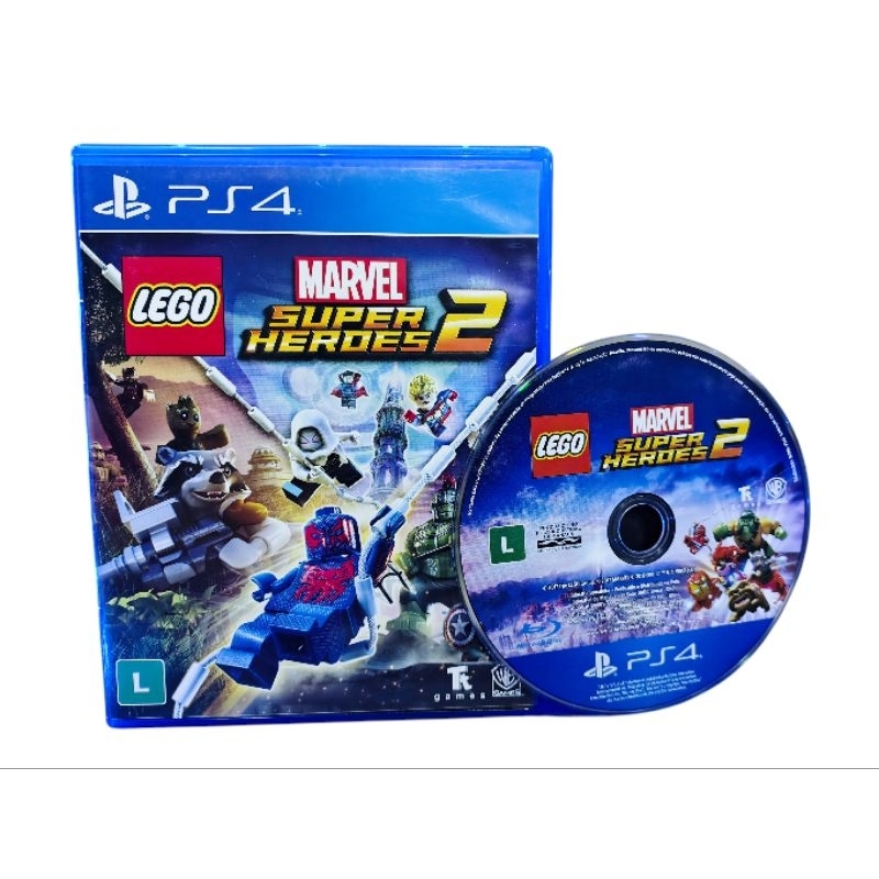 jogo Lego Marvel Super Heroes 2 PS4 mídia física envio rápido