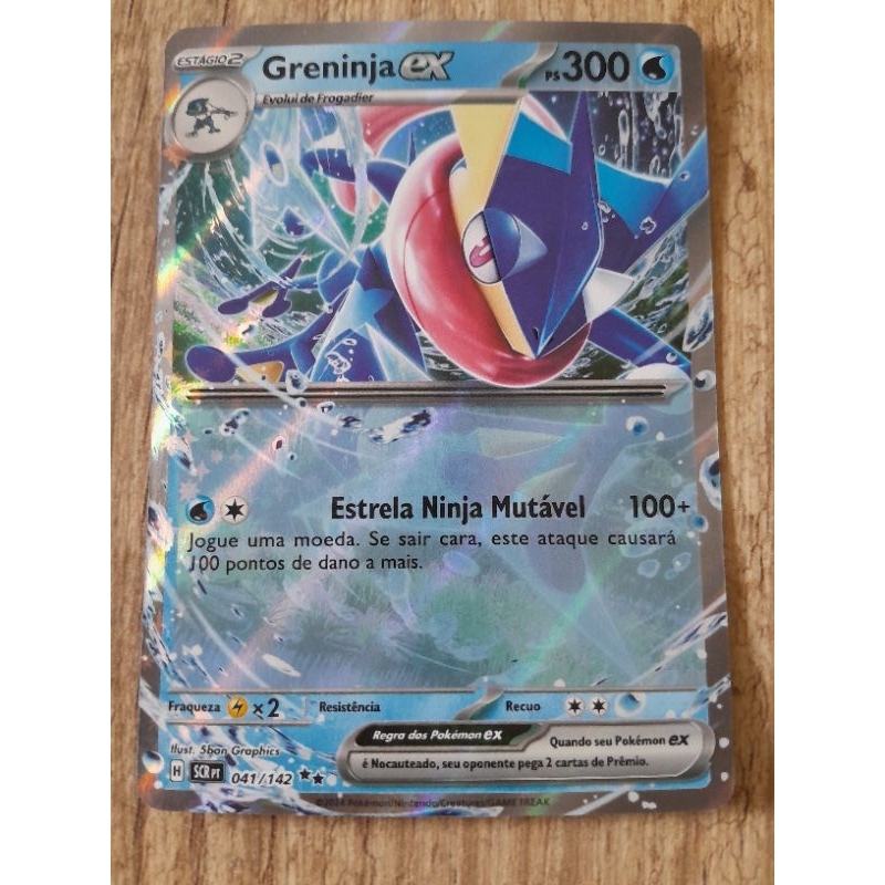 Carta Pokemon Ultra Rara Greninja Ex Original NM