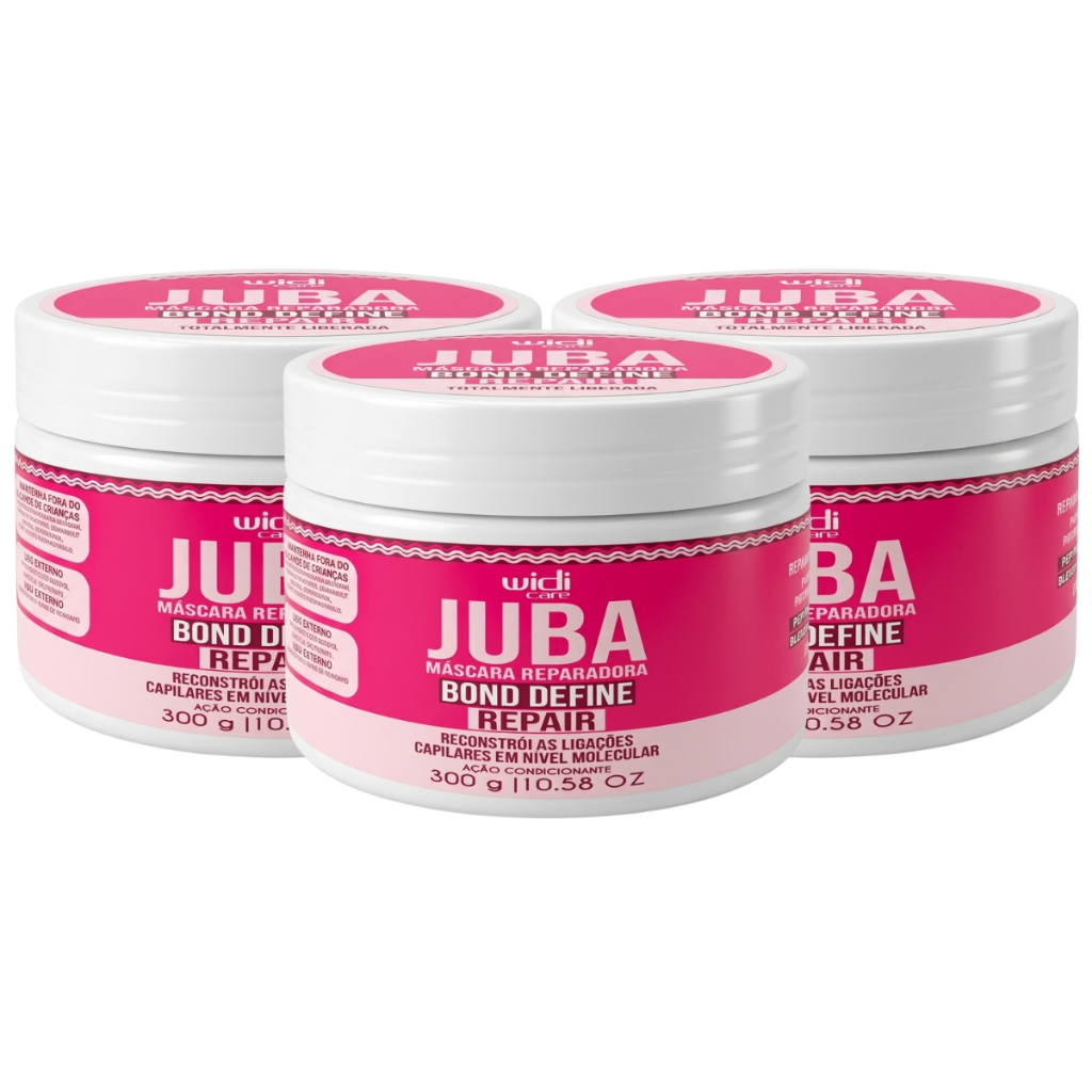Kit 3 Mascara Reparadora Juba Bond Define Repair 300g - Widi Care