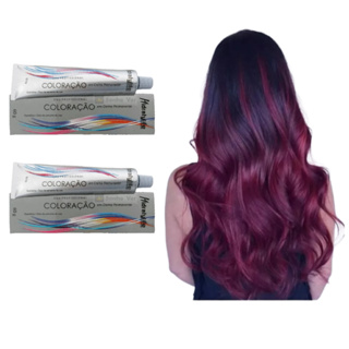 Kit Coloração 2 Tinta Vinho Marsala Hidraty/ Mairibel  66.26 em Oferta na Shopee