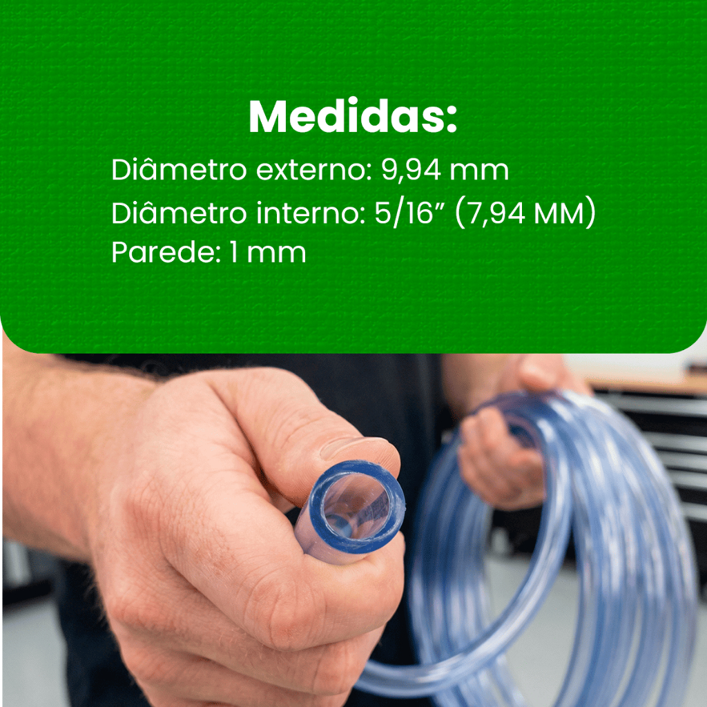 Mangueira de Nível Transparente 5/16 Ideal para Obras e Nivelamento — imagem 2 de 2