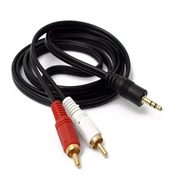 Cabo Auxiliar P2 Macho X Rca Macho Audio 1,5m P/ Som / Tv / Home Theater Audio