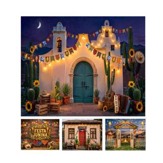 Fundo Fotográfico Horizontal Tecido Efeitio Sublimado para Ensaios Tema Junino 2,20x1,50 em Oferta na Shopee