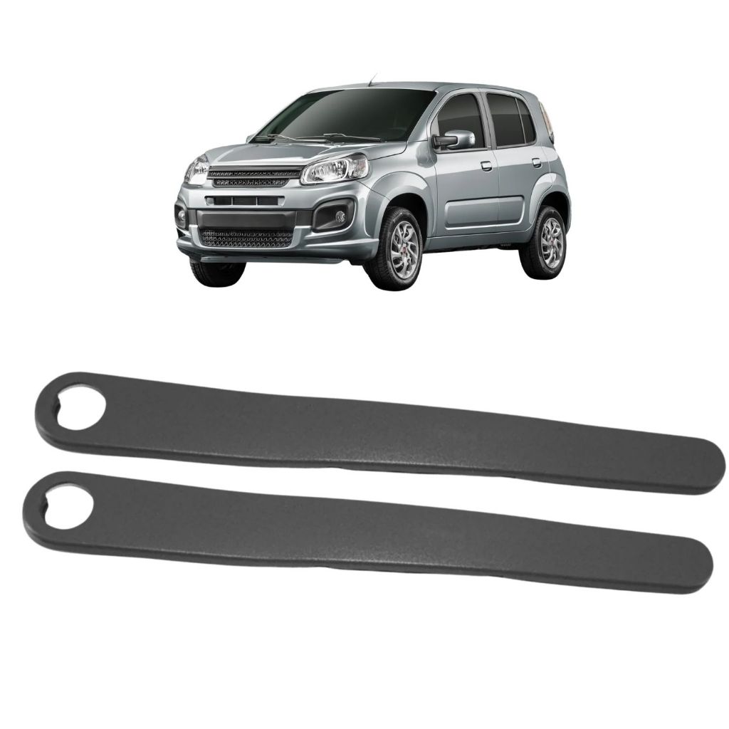 Moldura Puxador manual Porta Traseira Uno Vivace 2010 a 2015 Cinza