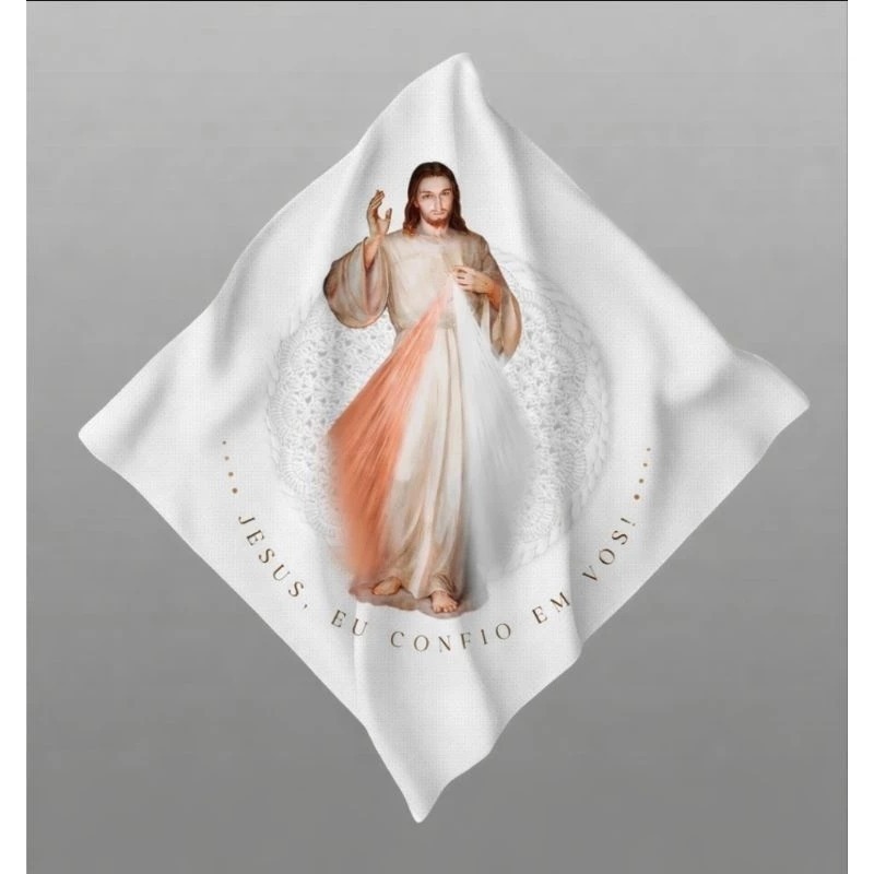 Lenço Jesus Misericordioso, lenço da Misericordia.