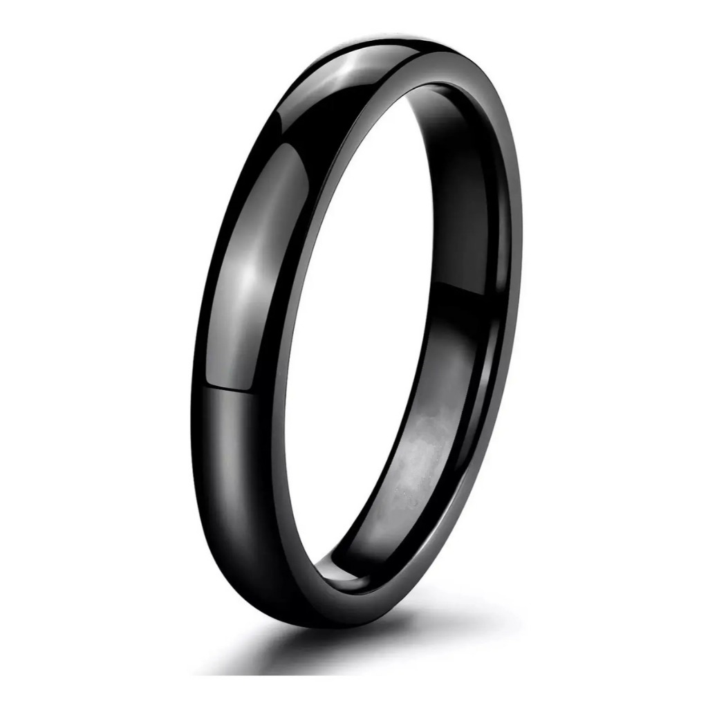 Anel/Aliança Tucum Lgbt Masculino Feminino Tungstênio 4mm Tradicional Unissex Abaulada