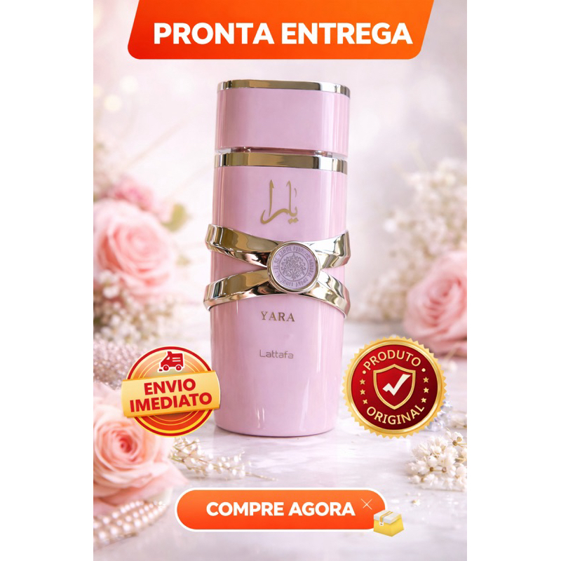 Yara Eau de Parfum Lattafa 100ml – Perfume Feminino Árabe Original Importado