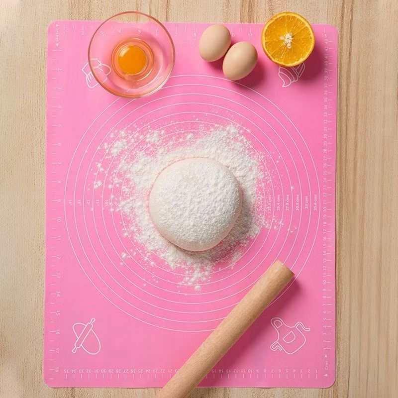 Tapete Culinário de Silicone Para Massas 50x40cm Antiaderente Confeitaria Antiderrapante Utensílio Cozinha