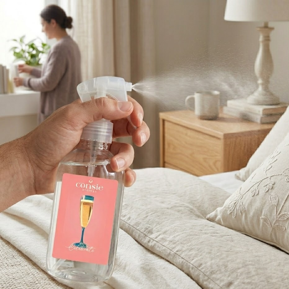 Água perfumada para tecidos e lençóis - fragrância Celebrate Coleção Frescor 250ml