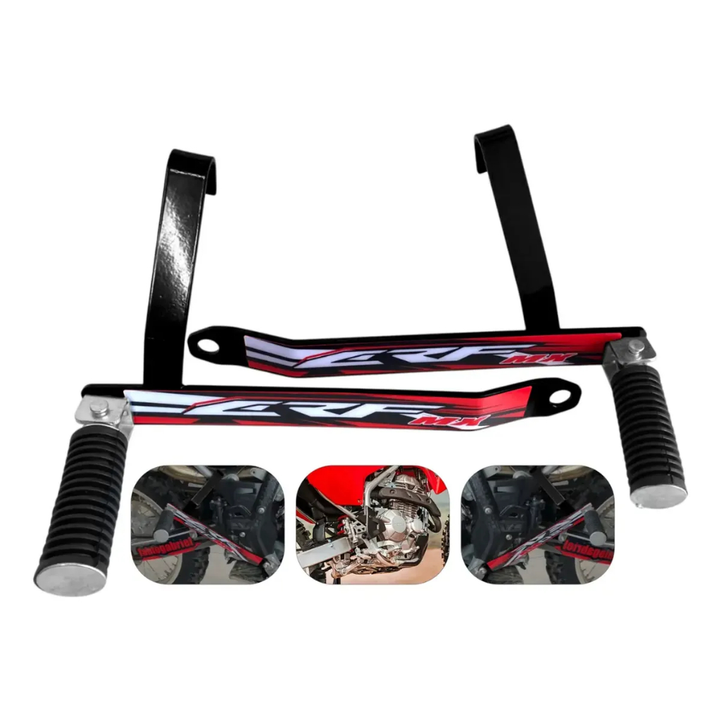Pedaleira para garupa Traseira Crf 250f  / crf 300f pedaleira de carona garupa moto de trilha aço reforçado honda crf300