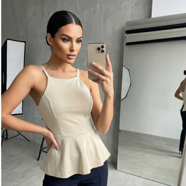 BLUSA PEPLUM ALSA FINA COM BOJO SUCESSO DE VENDA
