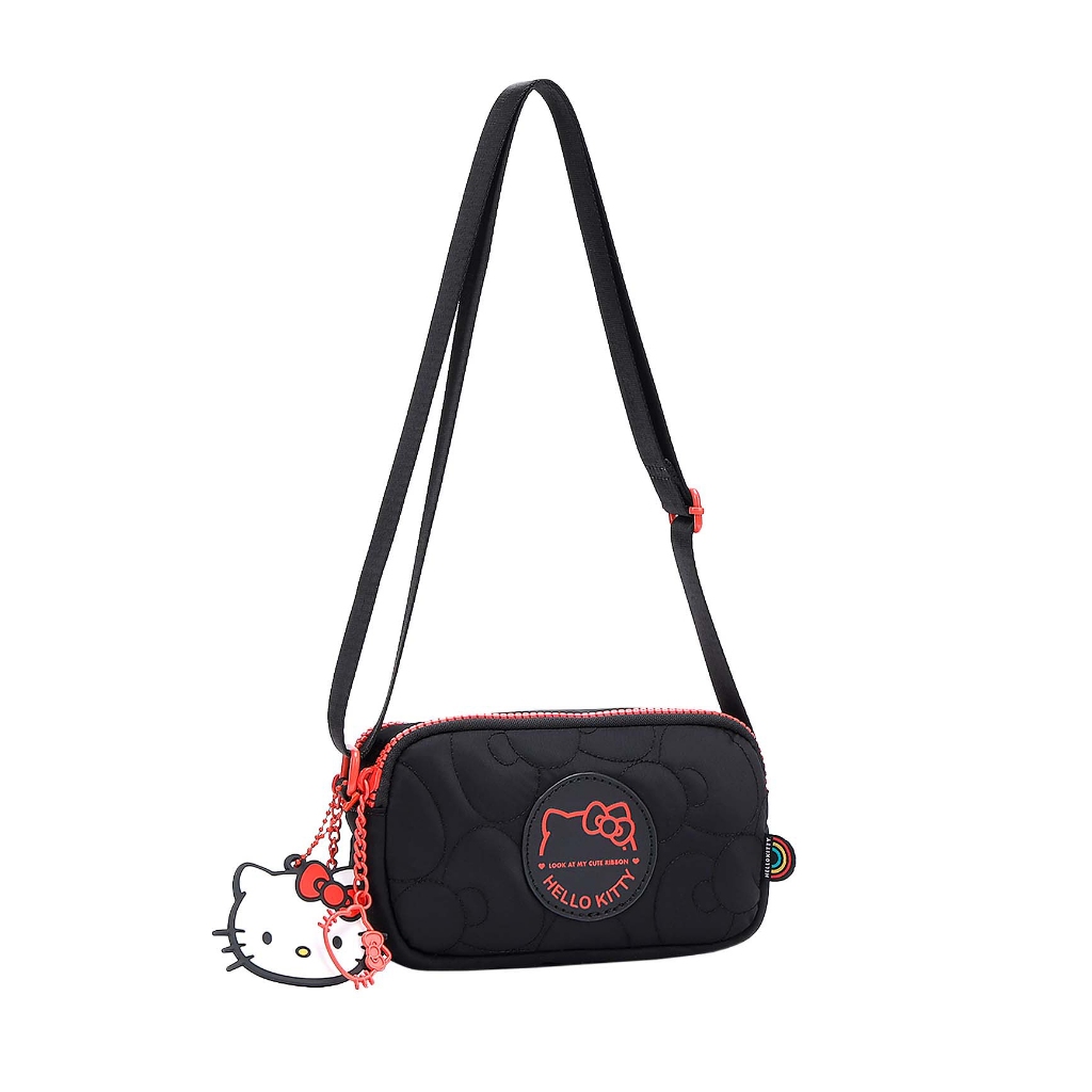 Bolsa Hello Kitty Infantil Transversal Menina Pequena Original Alça Ajustável Nylon Feminina