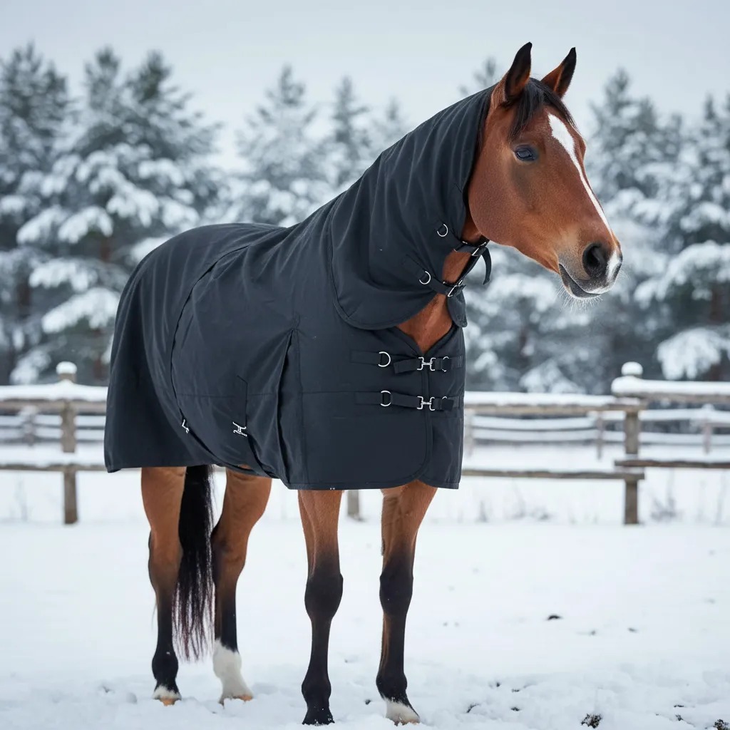 Capa De Frio Para Cavalos Forrada Por Dentro E Com Pescoceira