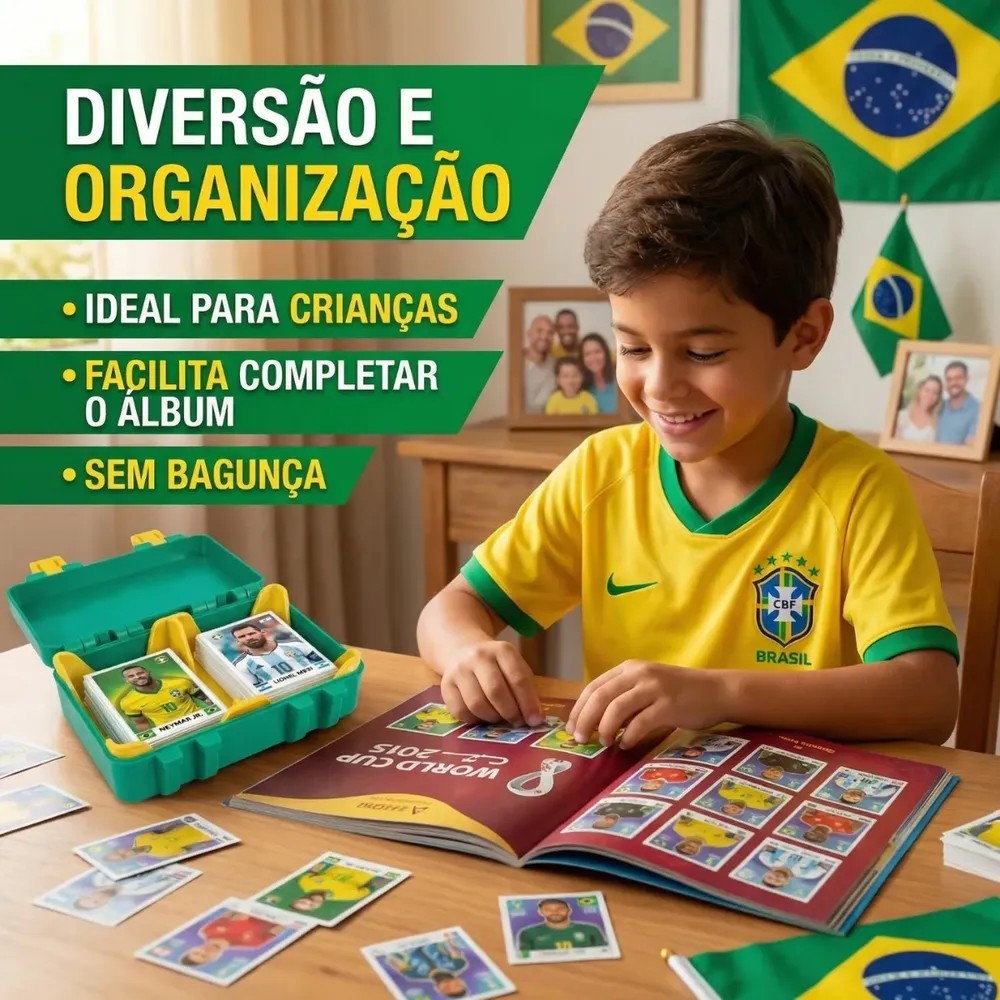 Caixa Porta Figurinhas Album Copa Do Mundo 2026