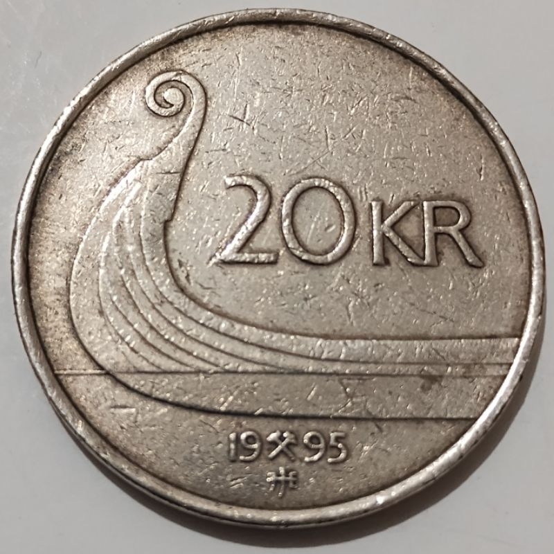 Moeda 20 coroas 1995 Noruega 🇸🇯