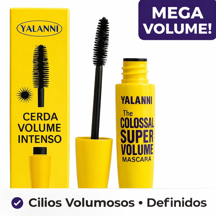 Rímel Máscara de cílios 5D Colossal - À prova d'água, Duração 48h. Yalanni