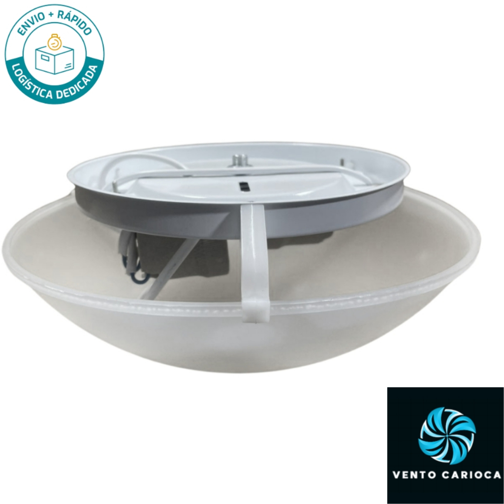 Lustre Plafon Ventilador Teto 2 Lâmpadas Universal Spirit Ventisol