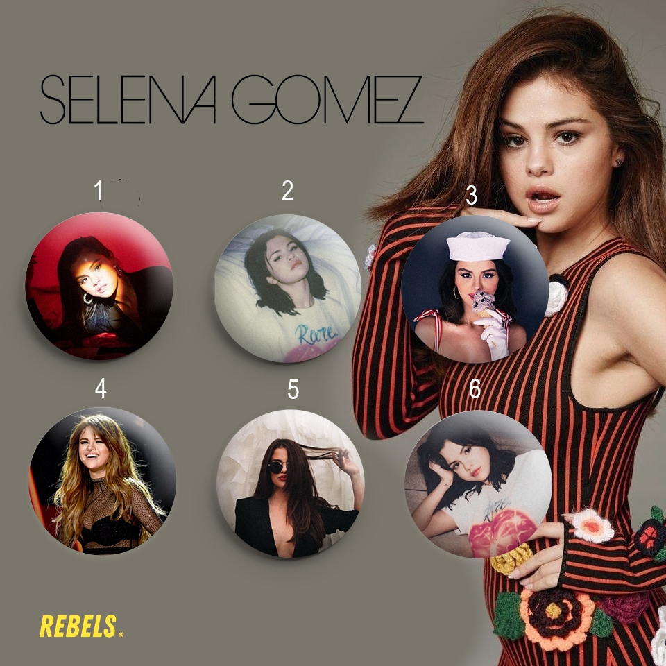 Kit Bottons - Selena Gomez - 32/44/58mm