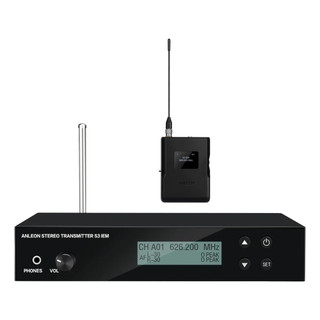 Monitor de Palco Sem Fio Anleon S3 Profissional Transmissor + Bodypack