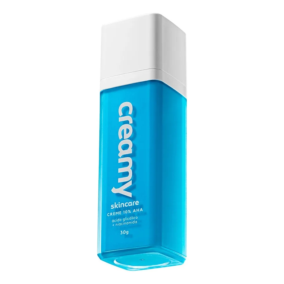 Creamy Skincare Ácido Glicólico 30g | Reduz Poros Dilatados, Melhora A Pele, Hidratação Profunda E Intensa, Controla O B