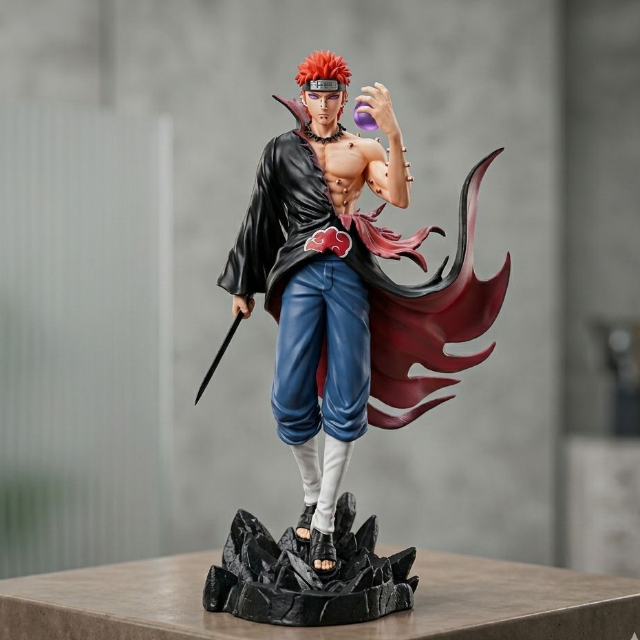 Action Figure Pain Naruto Shippuden 23cm PVC Colecionável Anime Premium Decoração Geek