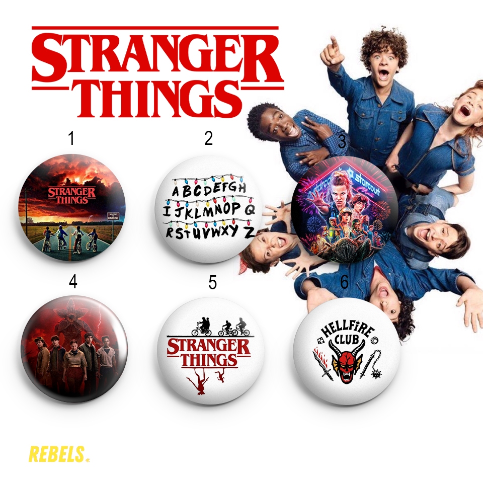 Kit Bottons - Stranger Things - 32/44/58mm