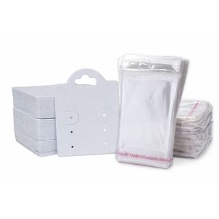 Tag Para Semijoias Saco Transparente 8x5 Com Cola Furo 100u P Cartela para semijoias embalagens para semijoias cartelas