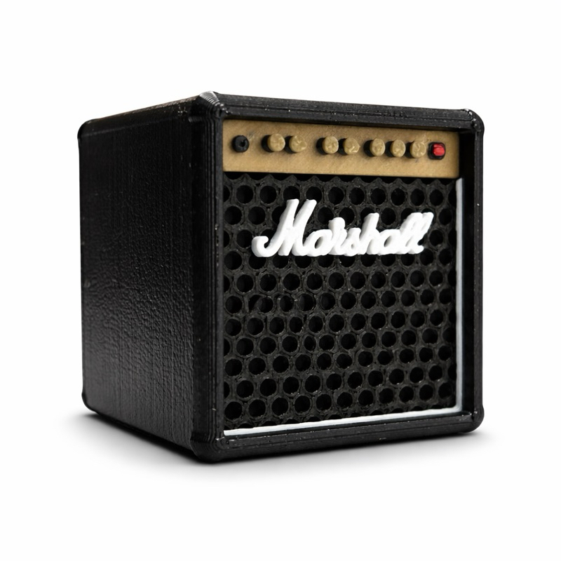 Porta Palhetas Mini Amplificador Marshall Suporte para Palhetas Guitarra Violão Baixo