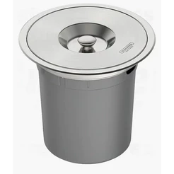 Lixeira de Embutir 5L Inox Tramontina Clean Balde Removível Anti Odor Cozinha