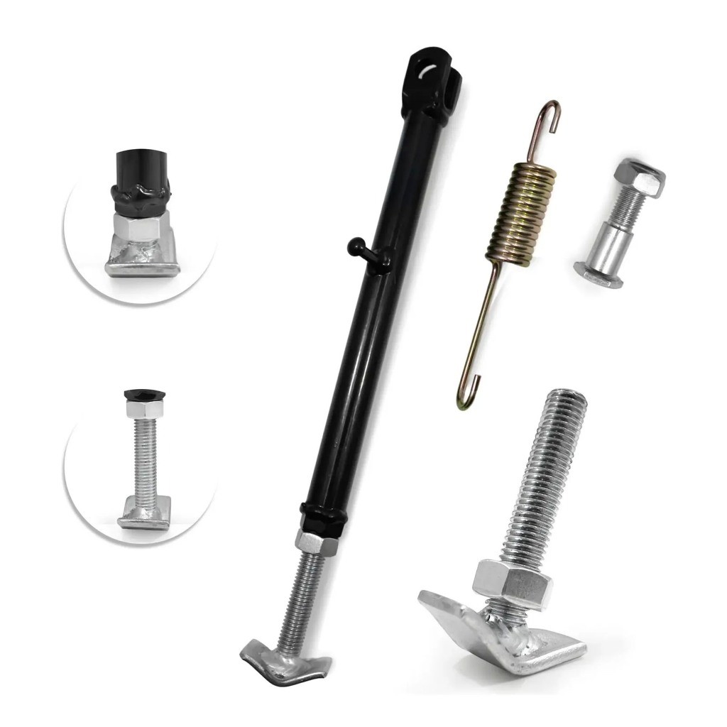 Cavalete Lateral Bros Xtz Crf Completo Mola e Parafuso C/ Regulagem