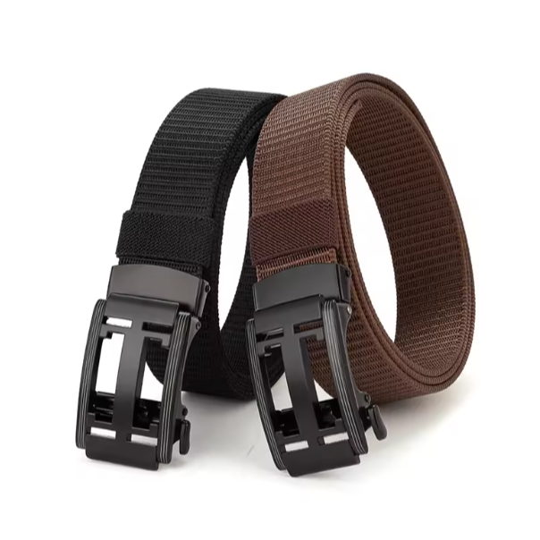 Cinto Masculino Premium Nylon Catraca Ajustável Automático Sem Furos Reforçado Tático Confortável