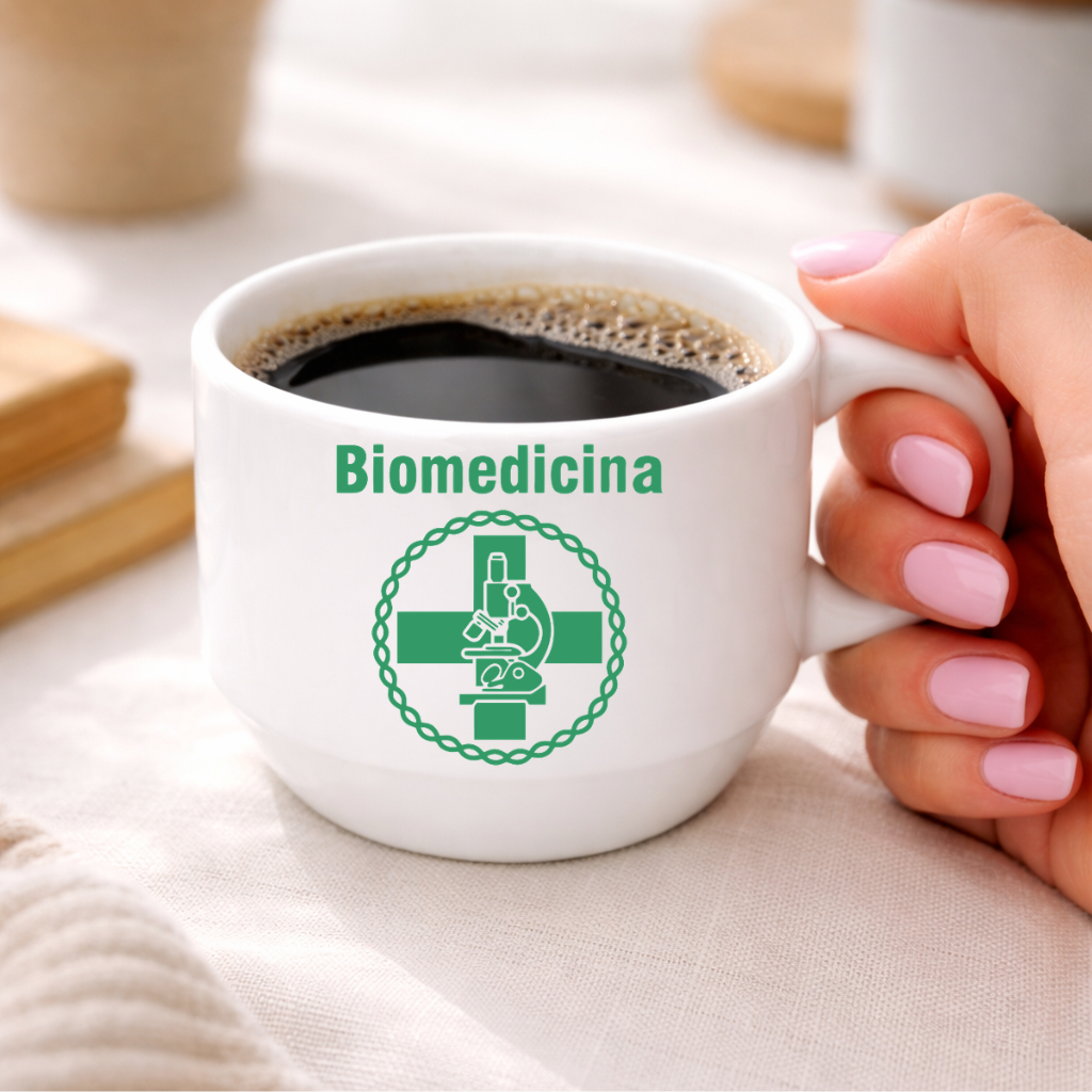 Xícara Personalizada de Biomedicina | Presente Criativo Xícara Exclusiva Vários Modelos l Porcelana