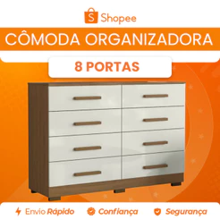 Cômoda 8 Gavetas Organizadora Aramóveis
