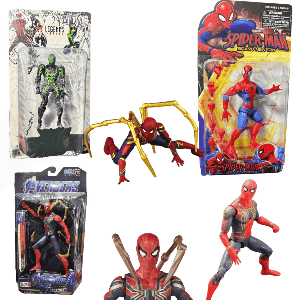 Bonecos Homem Aranha Com Garras 16cm Vingadores Colecionável