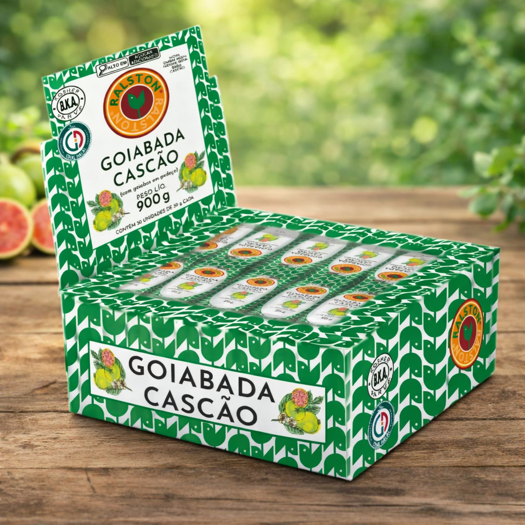 Doce de Goiaba Goiabada Cascão Goiabinha Display com 30 Barrinhas Ralston