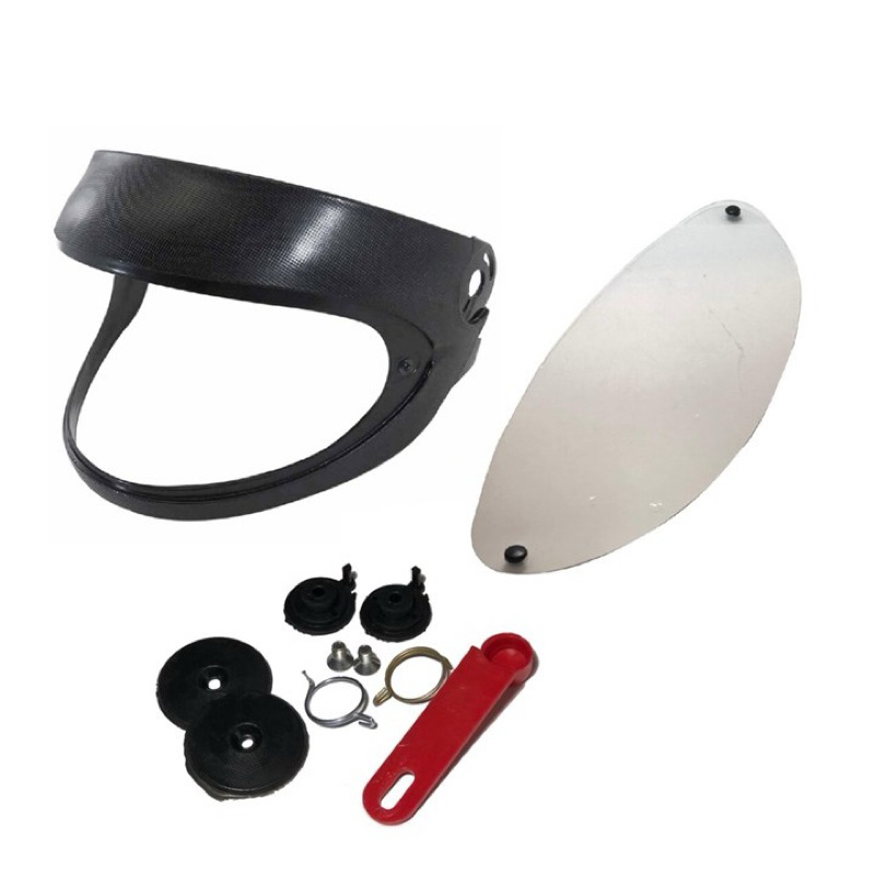Pala + Viseira Cristal + Kit Reparo Capacete Taurus San Marino Completo