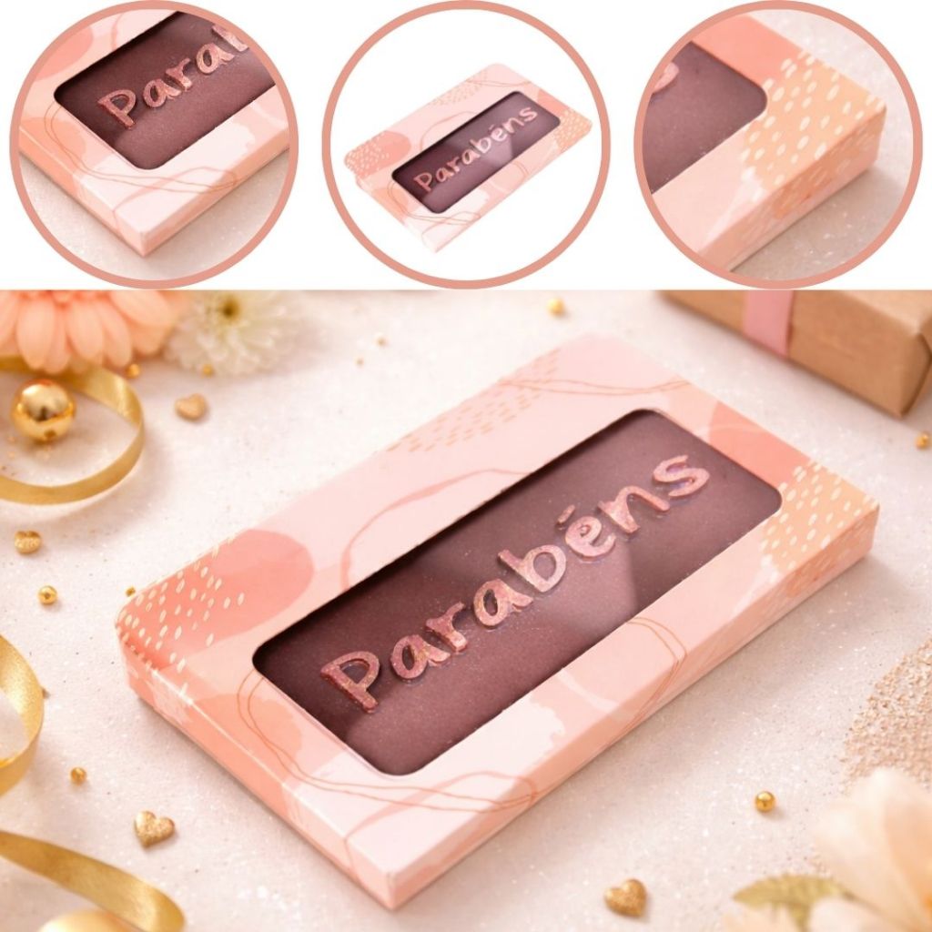 10 CAIXA TABLETE BARRA MENSAGEM 12,3X6,3X0,9cm 5595 ( DIA DAS MÃES IDEIA 2026 ) OUTLET